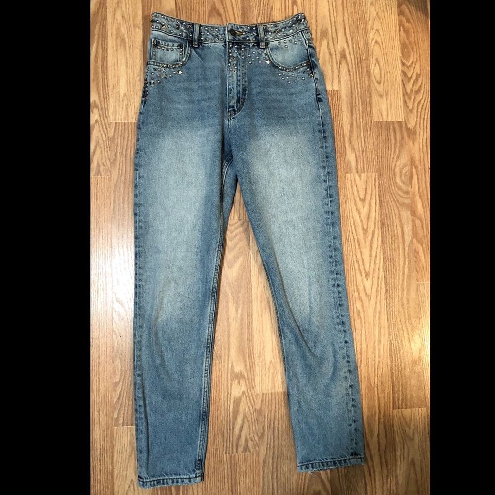 The Kooples Studded Straight Leg Jeans Size 26